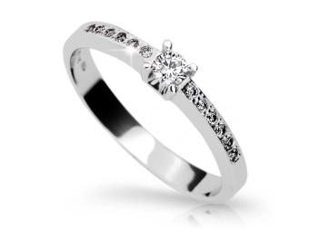 Cutie Diamonds Dokonalý prsten z bílého zlata s diamanty DZ6809-1917-00-X-2 48 mm