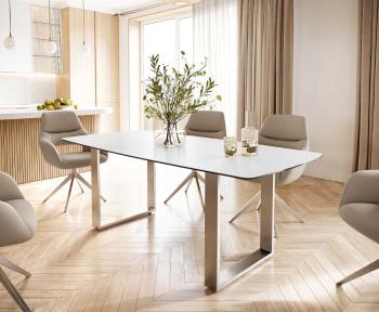 Jídelní stůl Edge 200x100 cm keramika zaoblená Laminam®
