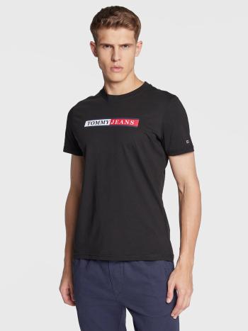 Tommy Jeans pánské černé tričko Essential - XL (BDS)