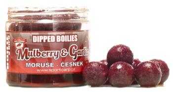 Sportcarp dipované boilie dipped boilies mulberry garlic 200 ml 20 mm