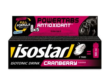 Isostar Powertabs brusinka 10 šumivých tablet