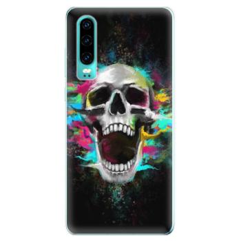 Odolné silikonové pouzdro iSaprio - Skull in Colors - Huawei P30