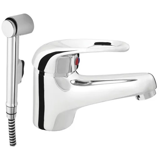 Rubineta Umyvadlová baterie s bidetovou sprškou PRINCE P-17 STAR OLBAP17M