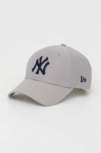 Kšiltovka New Era šedá barva, s aplikací, NEW YORK YANKEES