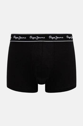 Boxerky Pepe Jeans SOLID TK 3P 3-pack pánské, černá barva, PMU11171