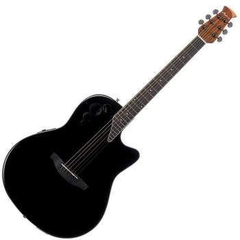 Ovation Applause AE44II Mid Cutaway Black Elektroakustická gitara