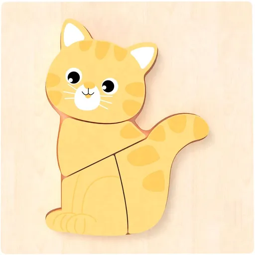 BABU - Ručně vyráběné puzzle - Kočička