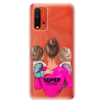 Odolné silikonové pouzdro iSaprio - Super Mama - Two Boys - Xiaomi Redmi 9T