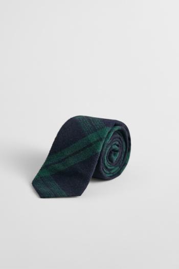 KRAVATA GANT CHECK WOOL FLANNEL TIE GIFT PACK TARTAN GREEN