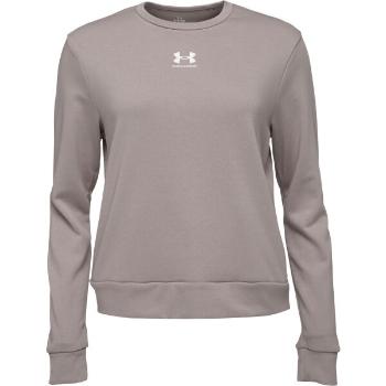 Under Armour RIVAL TERRY CREW Női pulóver, szürke, méret S