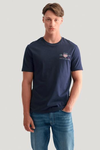 TRIČKO GANT REG ARCHIVE SHIELD EMB SS T-SHIRT EVENING BLUE