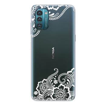 Odolné silikonové pouzdro iSaprio - White Lace 02 - Nokia G11 / G21