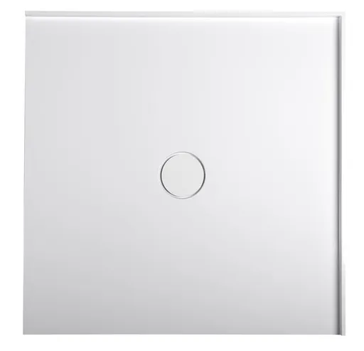 POLYSAN MIRAI sprchová vanička z litého mramoru, čtverec 90x90x1,8cm, bílá 73165