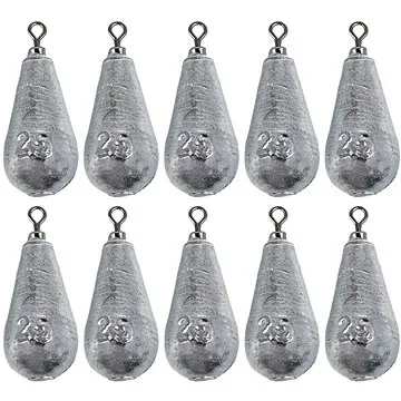 Suretti Olovo hruška s obratlíkem 25g 10ks (4891223213096)