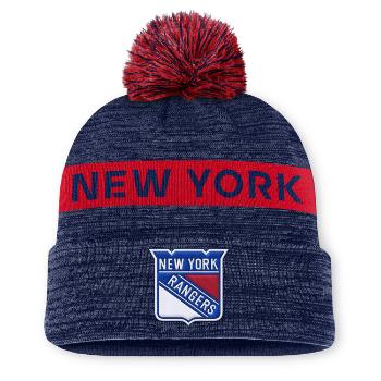 Fanatics New York Rangers NHL Authentic PRO Rink Beanie Cuff With POM navy/alhletics red - UNI