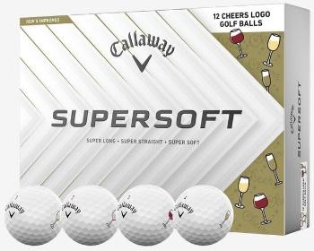 Callaway Supersoft 2025 White Cheers Golfové míčky
