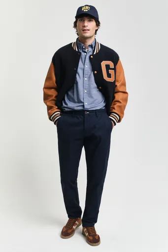 KALHOTY GANT SLIM CHINOS MARINE