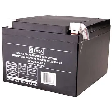 EMOS Bezúdržbový olověný akumulátor 12 V/26 Ah L2 (1201003600)