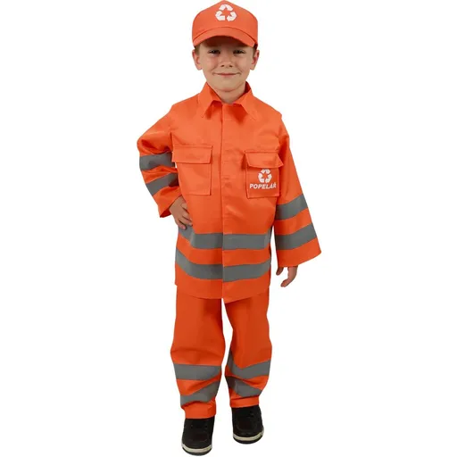 Rappa Dětský kostým popelář - český potisk velikost L