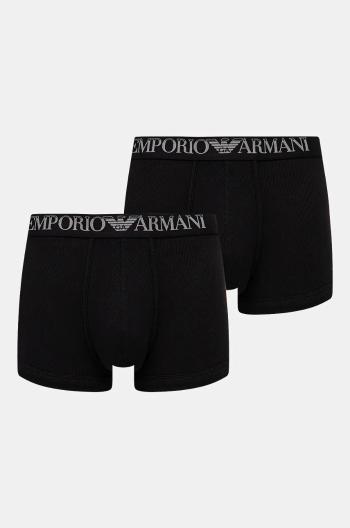 Boxerky Emporio Armani Underwear 2-pack pánské, černá barva, 112023 4R502