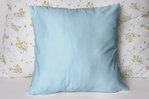 Polášek Jednobarevný povlak na polštář Jersey - Světle modrá | 50 x 50 cm