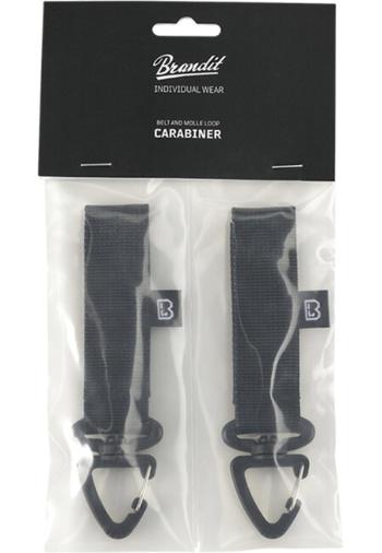 Brandit Belt and Molle Loop Carabiner 2 Pack black - UNI