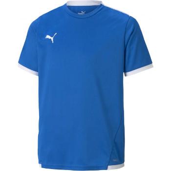 Puma TEAM LIGA JERSEY TEE Juniorské fotbalové triko, modrá, velikost