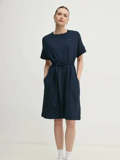 Tommy Hilfiger dámské tmavě modré šaty WW0WW45520 L