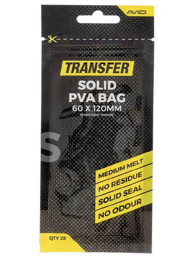 Avid carp pva sáčky transfer solid pva bag - small (60x120 mm)