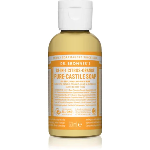 Dr. Bronner’s Citrus & Orange tekuté univerzální mýdlo 60 ml