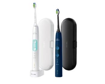 Philips Sonicare 5100 HX6851/34 White and Navy blue 1+1 Sonické elektrické zubní kartáčky