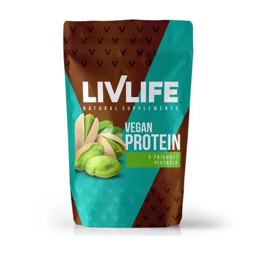 Livlife Vegan Protein s příchutí pistácie 490 g
