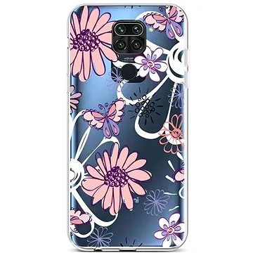 TopQ Xiaomi Redmi Note 9 silikon Flowers 50024 (Sun-50024)