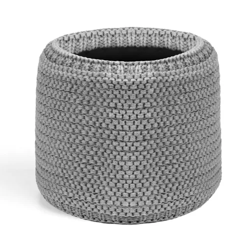 Bontis Dámská pletená šála tunel - Světle šedý melír | uni