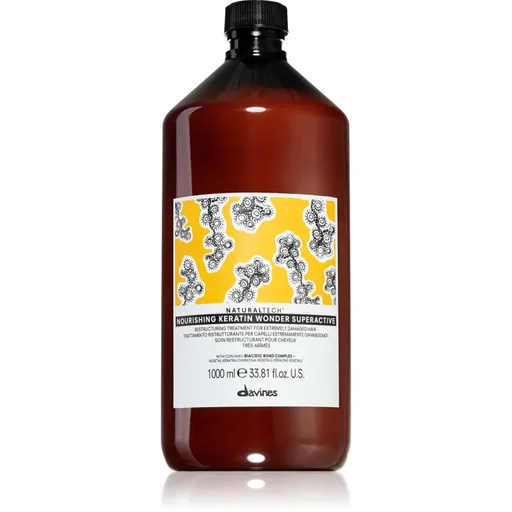 Davines Naturaltech Nourishing Keratin Wonder obnovující péče s keratinem vhodná k masce na vlasy 1000 ml