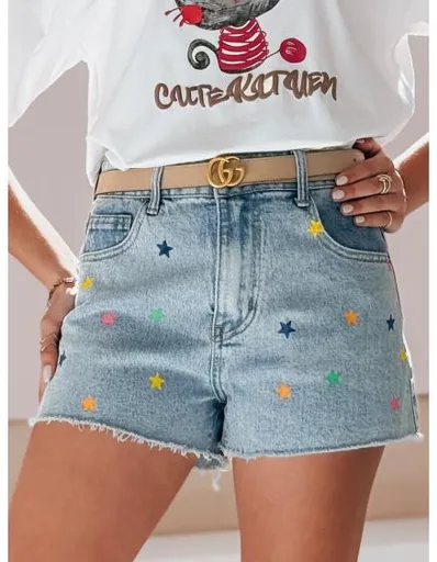Dámské džínové kraťasy STARSHINE modré