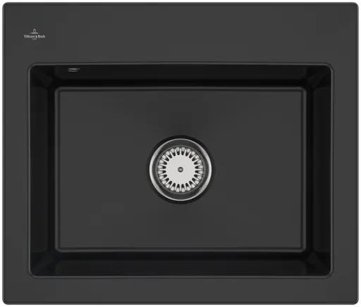 Keramický dřez Villeroy & Boch Subway 60 S, 330901R7, Pure Black 330901R7