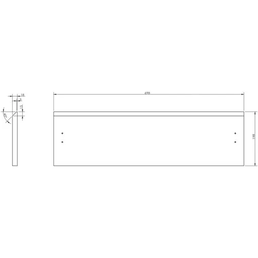 MEXEN Orio čelo pro koupelnovou skříňku 70 x 20, bílá lesk 91A10-0700-235-1-00