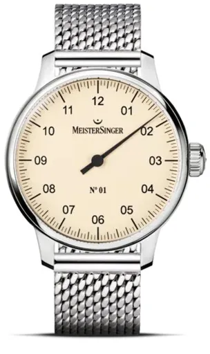 MeisterSinger N°03 AM903 - Kovový mesh náramek