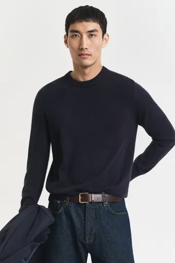 SVETR GANT CASHMERE C-NECK EVENING BLUE