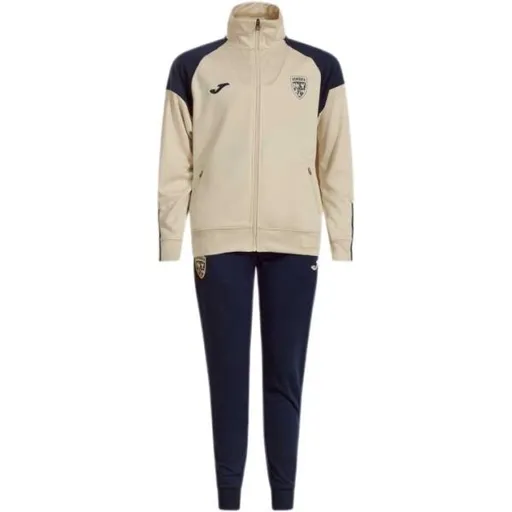 Joma FED. FUTBOL RUMANÍA FREE TIME JUNIOR TRACKSUIT Dětská souprava, béžová, velikost XXXS