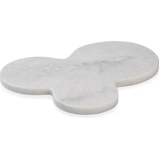 Dekorativní podnos SKAGEN 26 cm, šedá, mramor, Humdakin