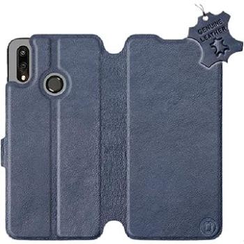 Flip pouzdro na mobil Huawei P Smart 2019 - Modré - kožené -   Blue Leather (5903226715244)