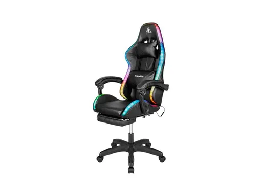 Křeslo herní KRUGER & MATZ GX-150 RGB černé - rozbaleno - poškozený obal