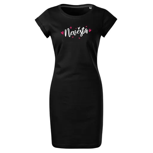 Bontis Šaty Nevěsta HVĚZDY A SRDCE - Černá | L