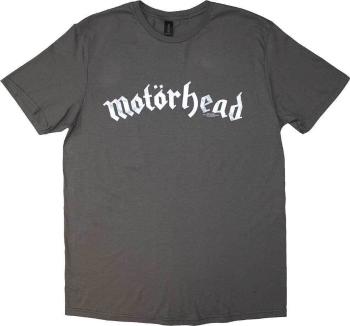 Motörhead Tričko Distressed Logo Unisex Charcoal Grey 2XL