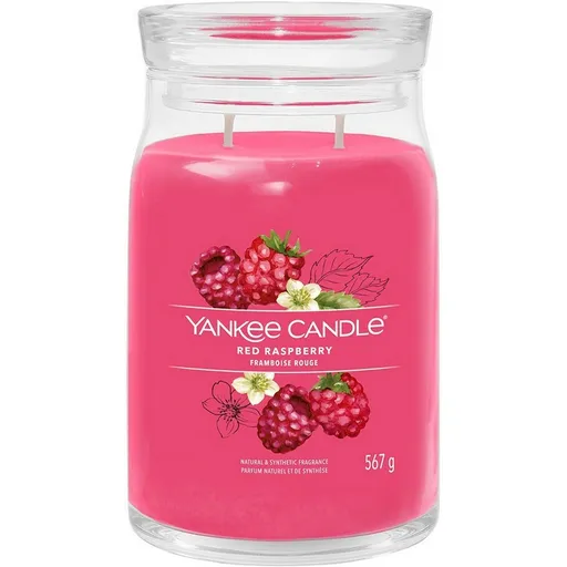Yankee Candle Vonná svíčka velká Signature Red Raspberry, 567 g, L
