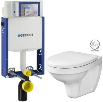 GEBERIT KOMBIFIX ECO, nádržka UP 320 bez tlačítka + WC CERSANIT DELFI + SOFT SEDÁTKO 110.302.00.5 DE2