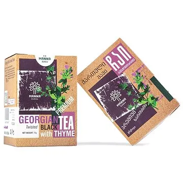 Manna gruzínský Černý čaj Premium s mateřídouškou sypaný 70g (25451775)