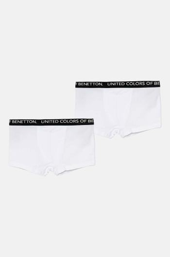 Dětské boxerky United Colors of Benetton 2-pack bílá barva, 3OP80X230